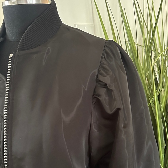 NWT Anthropologie Avec Les Filles Black Women's Bomber Jacket - Picture 11 of 16